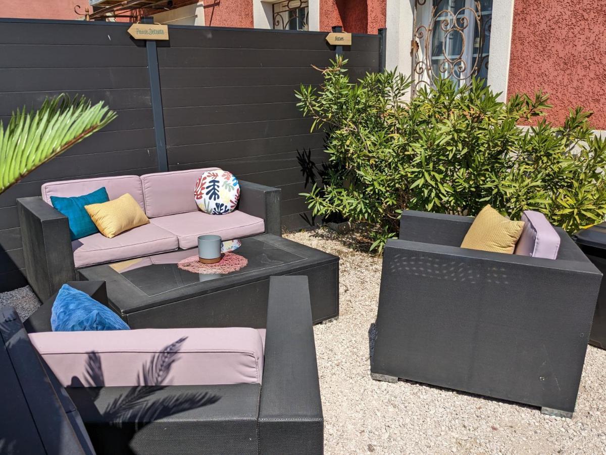 L'Instant Mer - Bord De Mer - Studio Avec Grand Jardin A La Capte Hyères Exterior foto